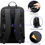 Slim Laptop Backpack Men 15.6 inch Office Work Men Backpack Business Bag Unisex Black Ultralight Backpack Thin Back Pack