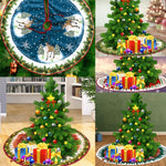 1pc White Plush Christmas Tree Fur Carpet Merry Christmas Decorations for Home Natal Tree Skirts New Year Decoration