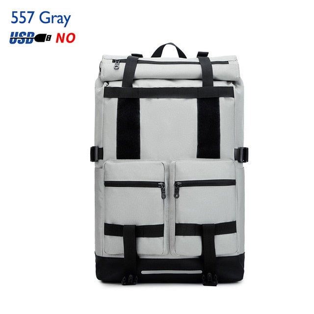 OZUKO New 40L Large Capacity Travel Backpacks Men USB Charge Laptop Backpack For Teenagers Multifunction Travel Male School Bag