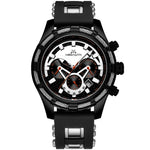 MEGALITH Men Watches Top Brand Luxury Luminous Display Waterproof Watches Sport Chronograph Quartz Wrist Watch Relogio Masculino