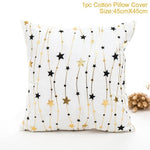 45x45cm Cotton Linen Merry Christmas Cover Cushion Christmas Decor for Home