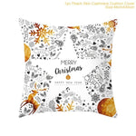 45x45cm Cotton Linen Merry Christmas Cover Cushion Christmas Decor for Home