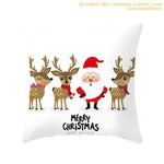 45x45cm Cotton Linen Merry Christmas Cover Cushion Christmas Decor for Home