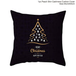 45x45cm Cotton Linen Merry Christmas Cover Cushion Christmas Decor for Home