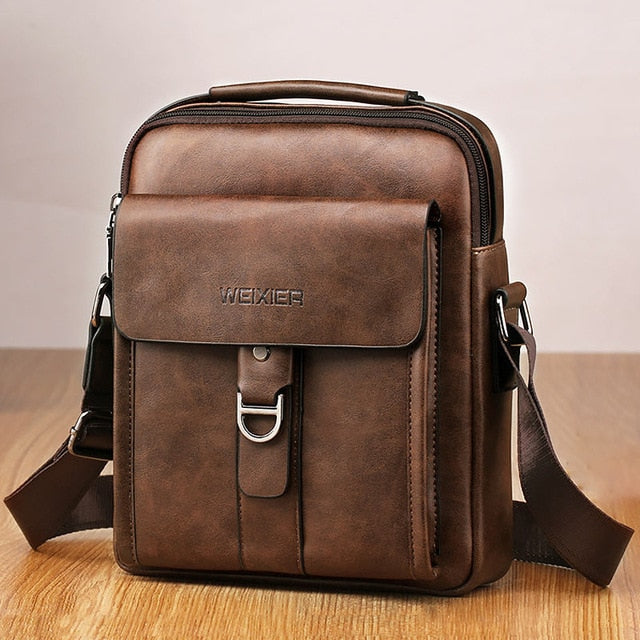 Men bag 2019 new fashion england style crossbody leather messenger bag men vintage casual shoulder men bags zipper man handbags