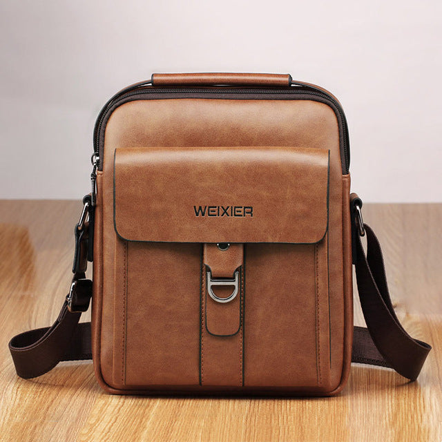 Men bag 2019 new fashion england style crossbody leather messenger bag men vintage casual shoulder men bags zipper man handbags