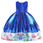 Christmas Dress Costume Princess Girl's New Year Party Dresses Children Kids Clothing