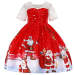 Christmas Dress Costume Princess Girl's New Year Party Dresses Children Kids Clothing