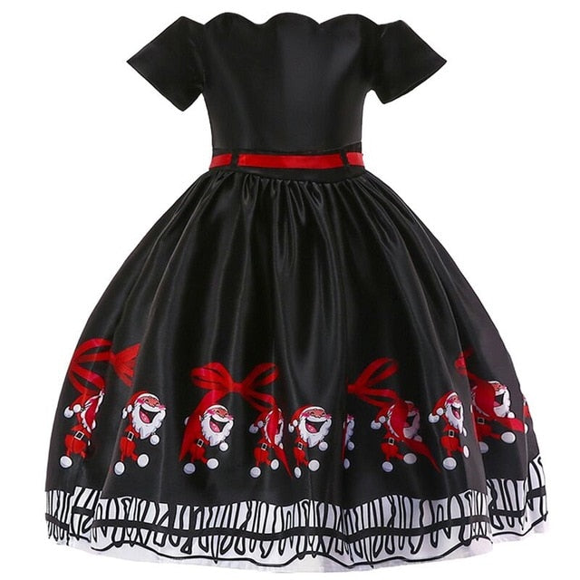 Christmas Dress Costume Princess Girl's New Year Party Dresses Children Kids Clothing