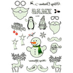 1 Pcs Luminous Temporary Tattoo Stickers Party Decoration Christmas Carnival Party New Year Decor Christmas Decorations