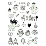 1 Pcs Luminous Temporary Tattoo Stickers Party Decoration Christmas Carnival Party New Year Decor Christmas Decorations