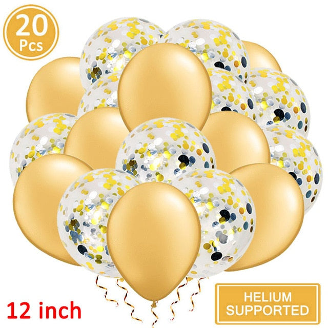 2020 Happy New Year Gold Foil Balloons Eve Party Decor 2019 Merry Christmas Decorations For Home Ornaments Tree Santa Claus