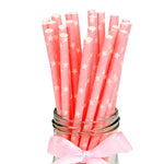 25Pcs Paper Drinking Straws Wedding Hen Party DIY Table Decoration Birthday Kids Its a Boy Girl Baby Shower Adult Supplies