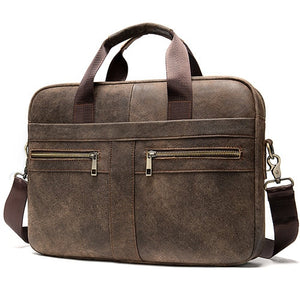 WESTAL Bag men's Genuine Leather briefcase Male man laptop bag natural Leather for men Messenger bags men's briefcases 2019