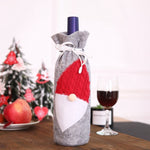 Christmas Decorations for Home Santa Claus Wine Bottle Cover Bag Snowman Stocking Gift Holders Xmas Decor New Year