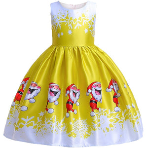 Christmas Dress Costume Princess Girl's New Year Party Dresses Children Kids Clothing