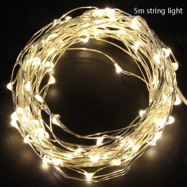 Snowman Christmas Tree LED Garland String Lights Christmas Decoration For Home 2019 Christmas Ornaments Navidad Natal New Year