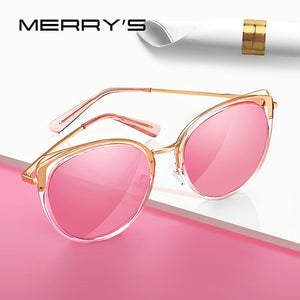 MERRYS DESIGN Women Luxury Brand Cat Eye Sunglasses Ladies Fashion Polarized Sun glasses UV400 Protection S6139