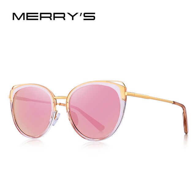 MERRYS DESIGN Women Luxury Brand Cat Eye Sunglasses Ladies Fashion Polarized Sun glasses UV400 Protection S6139