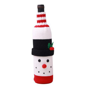 Santa Claus Wine Bottle Cover Christmas Decorations for Home New Year Xmas Decor Red Wine Bottle Covers New Year Christmas Decor