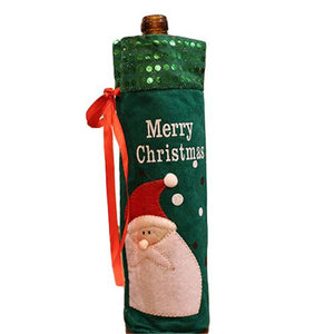 Santa Claus Wine Bottle Cover Christmas Decorations for Home New Year Xmas Decor Red Wine Bottle Covers New Year Christmas Decor