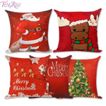 Merry Christmas Decoration For Home Santa Claus Reindeer Pillow Case Christmas