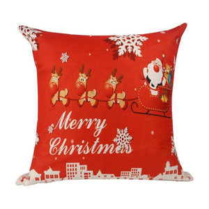 Merry Christmas Decoration For Home Santa Claus Reindeer Pillow Case Christmas