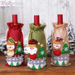 Christmas Wine Bottle Cover Christmas Decorations For Home Santa Claus Christmas Ornament Table Decor