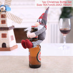 Christmas Wine Bottle Cover Christmas Decorations For Home Santa Claus Christmas Ornament Table Decor