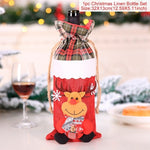 Christmas Wine Bottle Cover Christmas Decorations For Home Santa Claus Christmas Ornament Table Decor