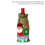 Christmas Wine Bottle Cover Christmas Decorations For Home Santa Claus Christmas Ornament Table Decor