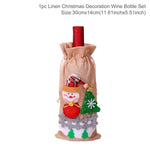 Christmas Wine Bottle Cover Christmas Decorations For Home Santa Claus Christmas Ornament Table Decor