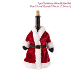 Christmas Wine Bottle Cover Christmas Decorations For Home Santa Claus Christmas Ornament Table Decor