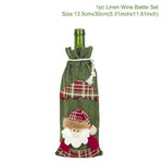 Christmas Wine Bottle Cover Christmas Decorations For Home Santa Claus Christmas Ornament Table Decor