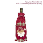 Christmas Wine Bottle Cover Christmas Decorations For Home Santa Claus Christmas Ornament Table Decor