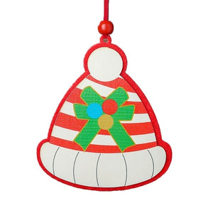 Christmas Tree Pendant Santa Door Window Hanging Ornaments Christmas Decoration Festival Gift Supplies