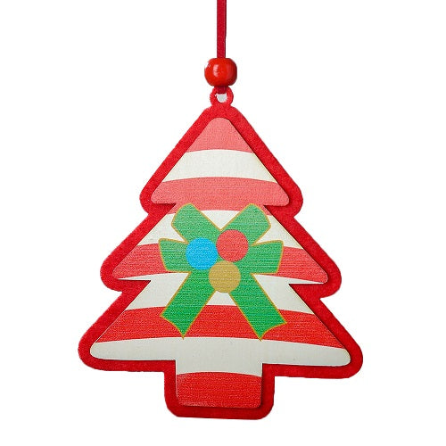 Christmas Tree Pendant Santa Door Window Hanging Ornaments Christmas Decoration Festival Gift Supplies