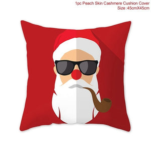 Merry Christmas Decoration For Home Santa Claus Reindeer Pillow Case Christmas