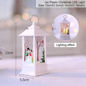 QIFU Santa Claus Snowman Light Merry Christmas Decor for Home 2019 Christmas Ornaments Tree Navidad Noel Xmas Gift New Year 2020