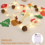 Snowman Christmas Tree LED Garland String Lights Christmas Decoration For Home 2019 Christmas Ornaments Navidad Natal New Year