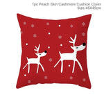 45x45cm Cotton Linen Merry Christmas Cover Cushion Christmas Decor for Home