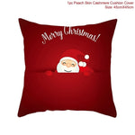 45x45cm Cotton Linen Merry Christmas Cover Cushion Christmas Decor for Home