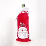 Christmas Decorations for Home Santa Claus Wine Bottle Cover Bag Snowman Stocking Gift Holders Xmas Decor New Year