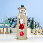 Christmas Decorations for Home Santa Claus Wine Bottle Cover Bag Snowman Stocking Gift Holders Xmas Decor New Year