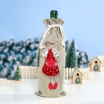 Christmas Decorations for Home Santa Claus Wine Bottle Cover Bag Snowman Stocking Gift Holders Xmas Decor New Year