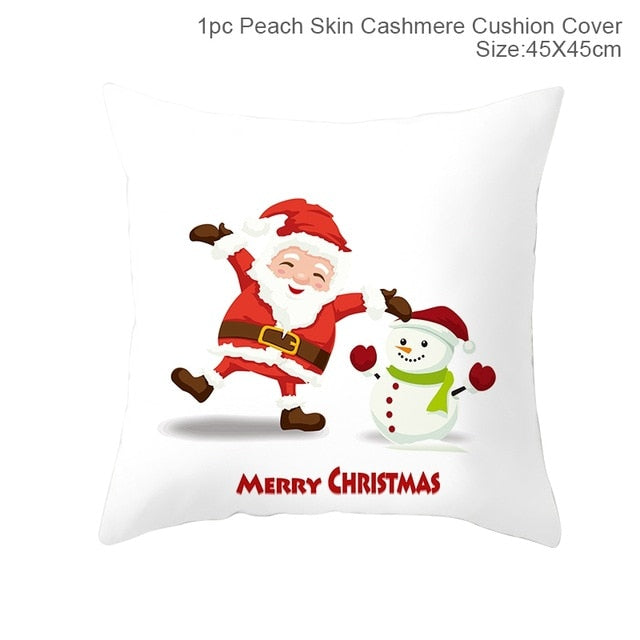 Merry Christmas Cushion Cover Decorations For Home