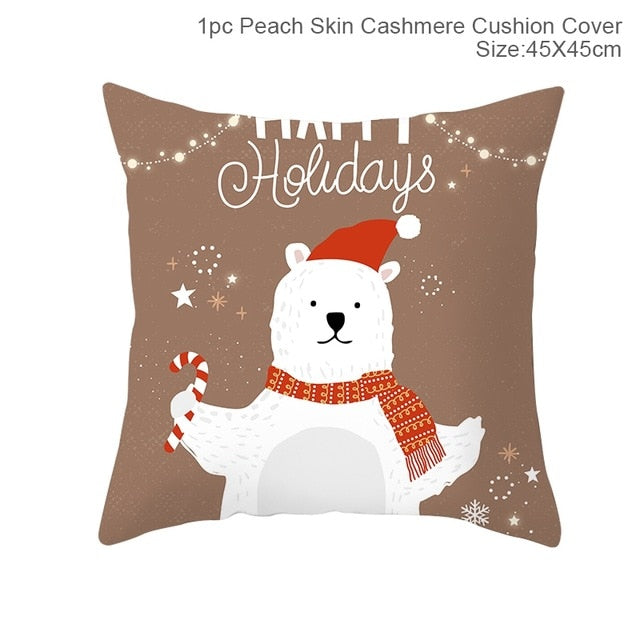 Merry Christmas Cushion Cover Decorations For Home