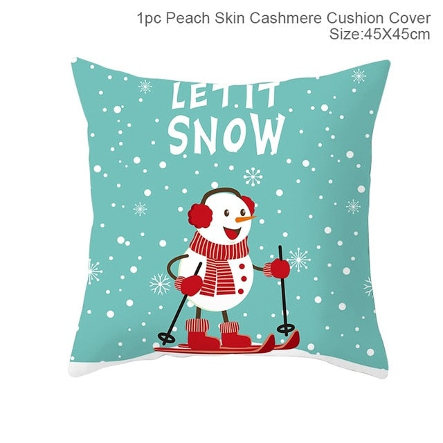 Merry Christmas Cushion Cover Decorations For Home