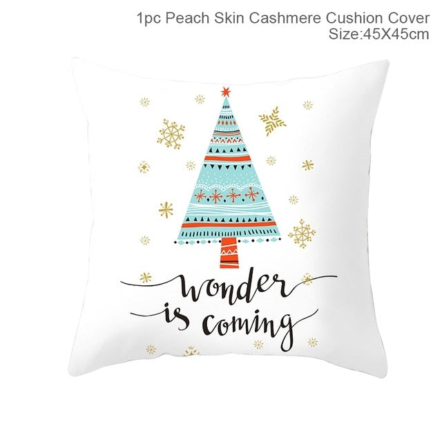 Merry Christmas Cushion Cover Decorations For Home