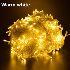 Xmas Outdoor christmas lights led string lights 100M 10M 5M Luces Decoracion fairy light holiday lights lighting tree garland